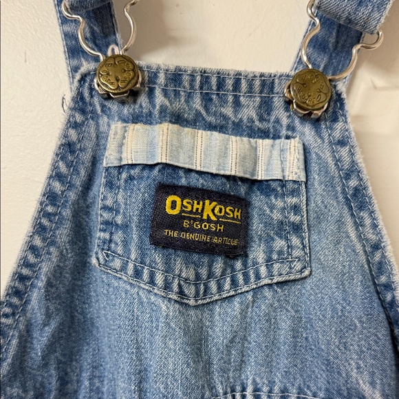 OshKosh B'gosh Classic Blue Kids Overalls 80’s - Picture 2 of 5
